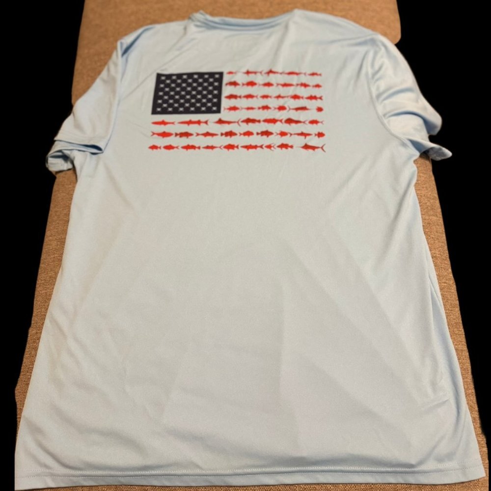 Vapor Apparel USA Fishing T-shirt (Large) - Picture 2 of 5